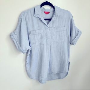 Joe Fresh Cotton Crinkle Gauze Short Sleeve Shirt